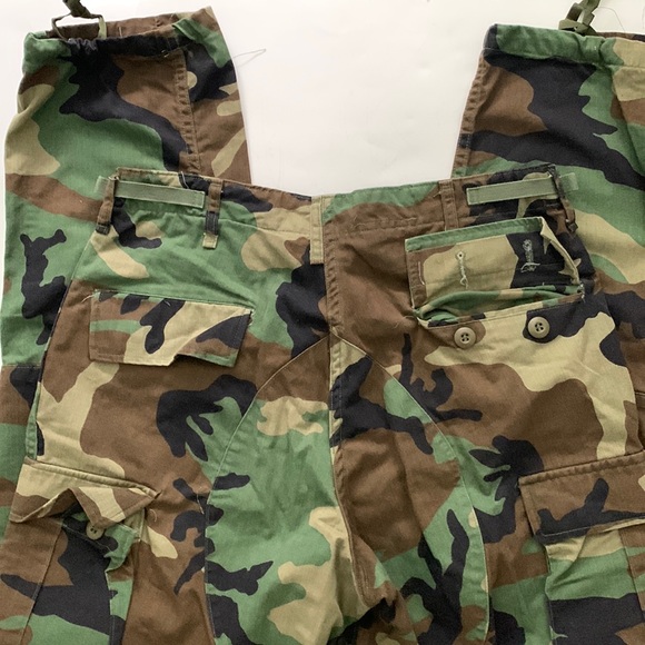 MENS CARGO PANTS VINTAGE CAMO HEAVY WEIGHT SIZE 32 - Picture 6 of 12